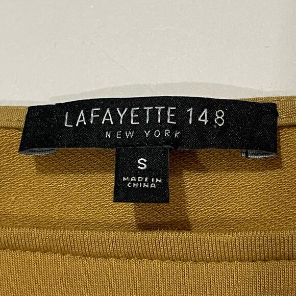 Lafayette 148 New York Wes Boat Neck 3/4 Sleeve Breton Striped Top - Small - Picture 7 of 11